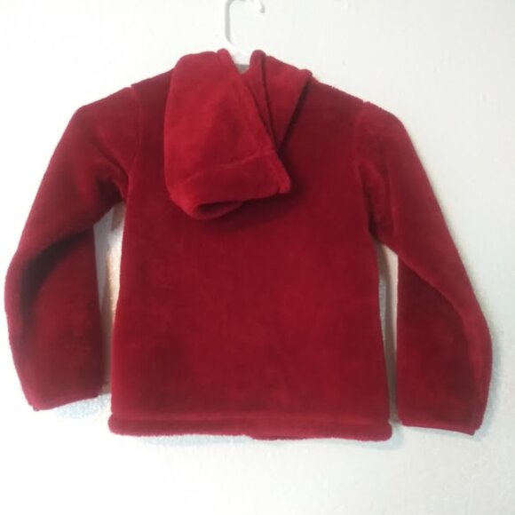 Wonder Nation girl's size XS (4-5) red/burgundy hoodie jacket - Picture 4 of 10